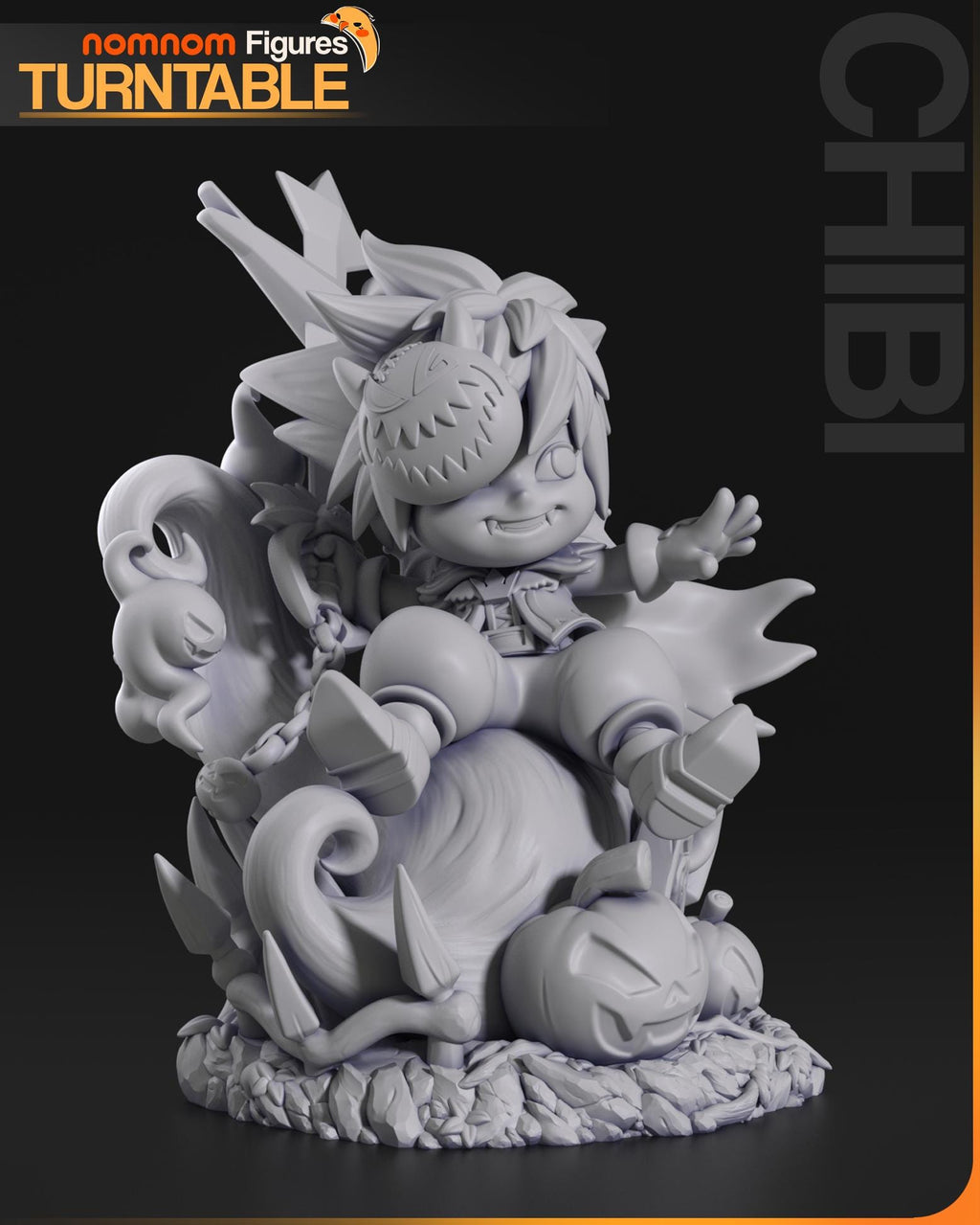 Little Hero Chibi Figurine | Resin Collectible Figure | Unpainted Paintable Garage Kit