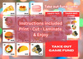 Take Out Fund Game | Challenge Cards | Food Fund | Fun