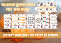 Halloween Bundles ~ Savings challengs ~ Money saver ~ Pdf download ~Black~White~Purple~Orange