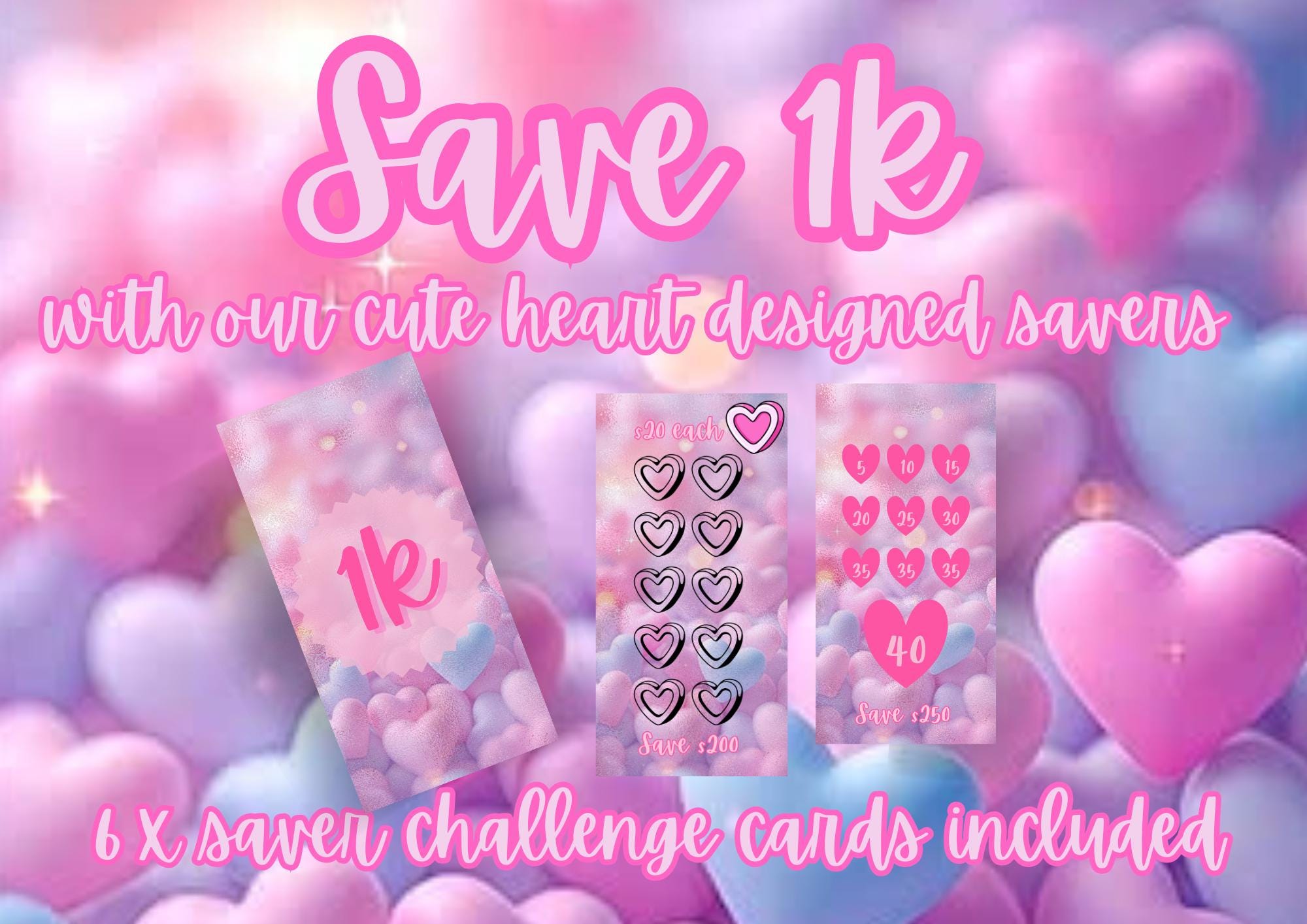 1k Saver | Save 1000 dollars | save for the future | savings made fun | cash money