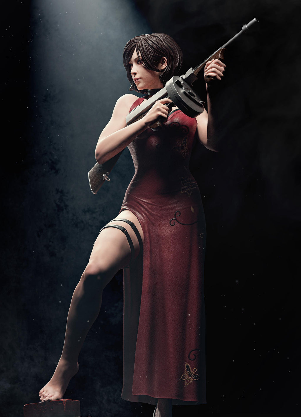 Ada Wong Fanart - Resin figurine - Unpainted - Garage kit - Multiple sizes