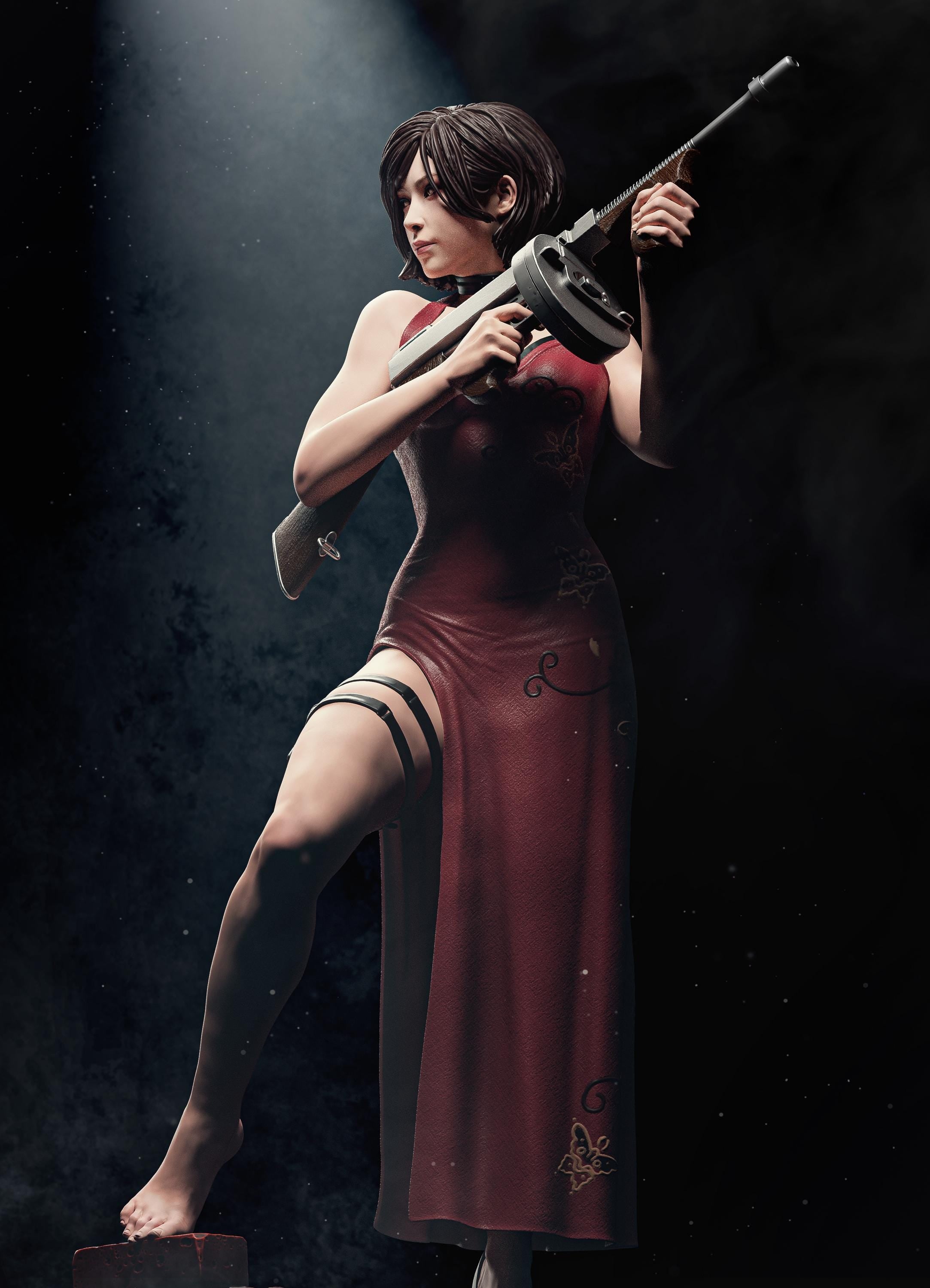 Ada Wong Fanart - Resin figurine - Unpainted - Garage kit - Multiple sizes