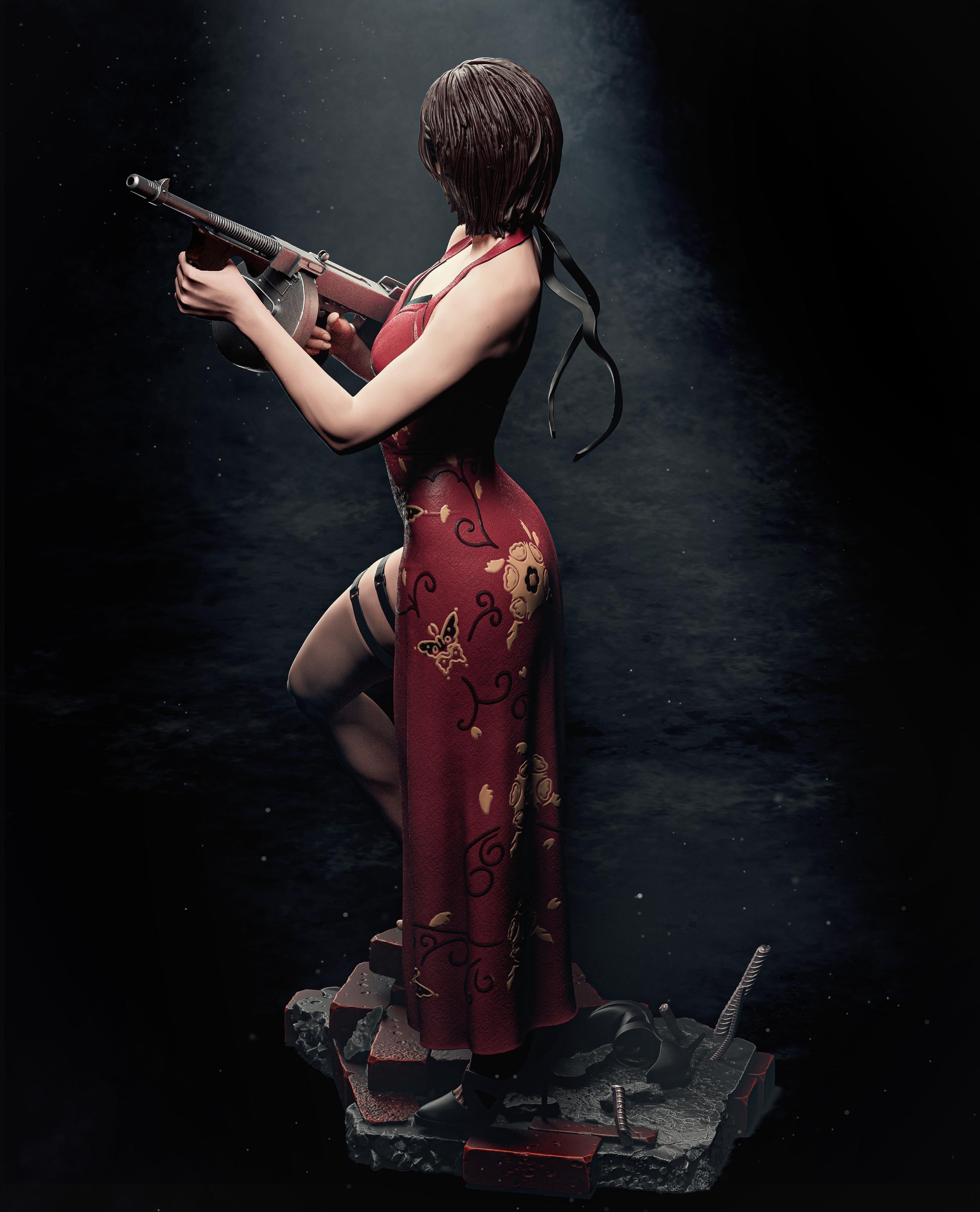 Ada Wong Fanart - Resin figurine - Unpainted - Garage kit - Multiple sizes