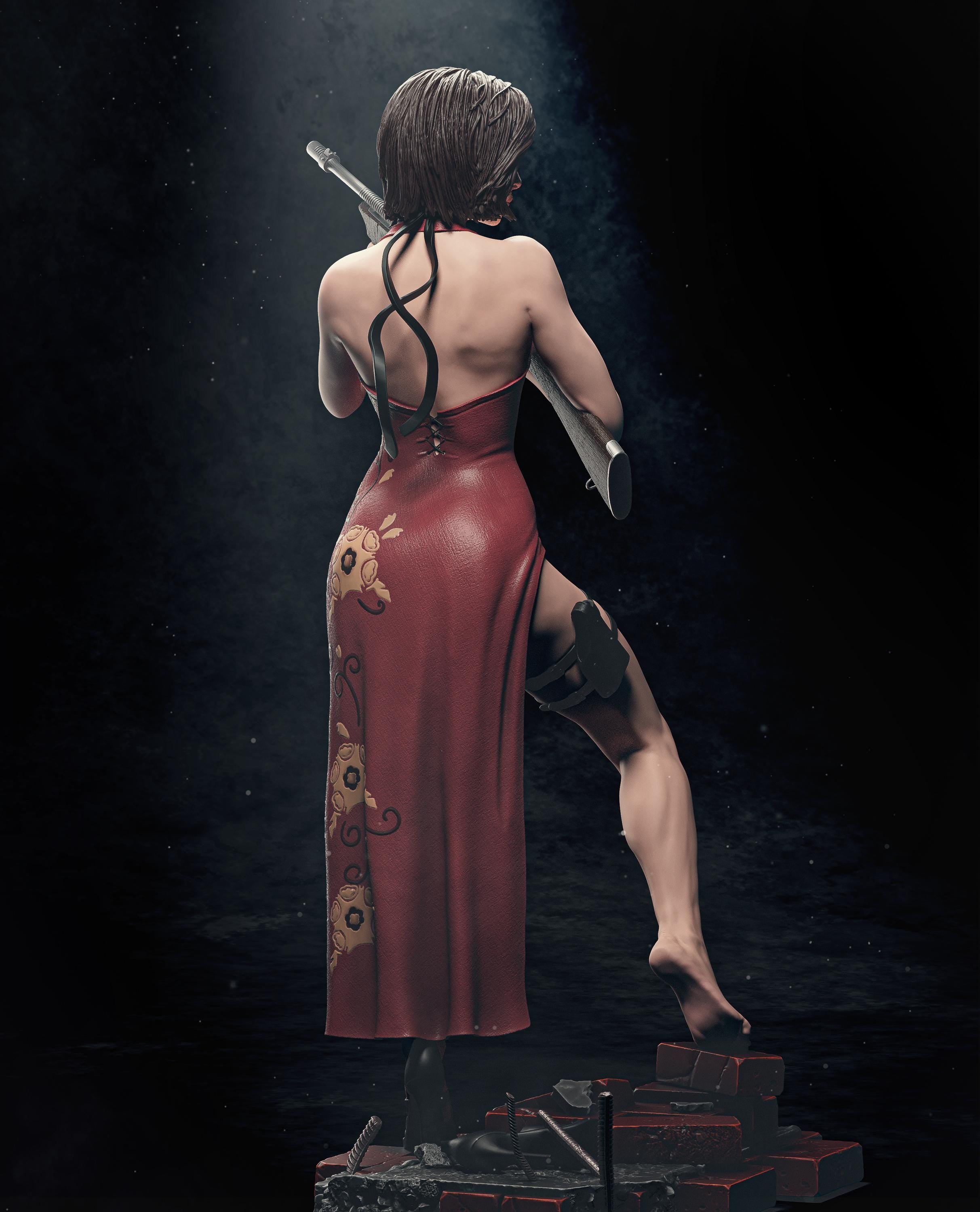 Ada Wong Fanart - Resin figurine - Unpainted - Garage kit - Multiple sizes