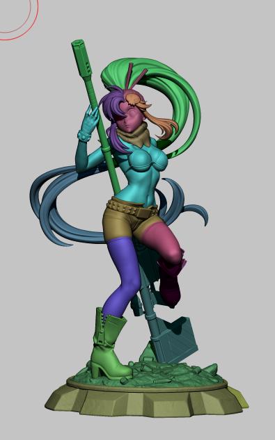 Yoko Littner - Tengen Toppa Gurren Lagann Fan art figure - multiple sizing - unpainted - garage kit