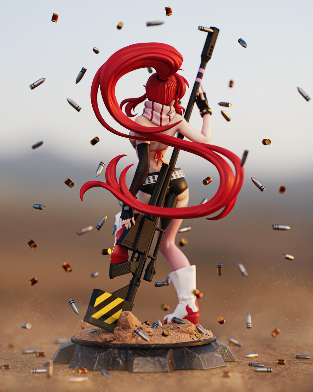 Yoko Littner - Tengen Toppa Gurren Lagann Fan art figure - multiple sizing - unpainted - garage kit