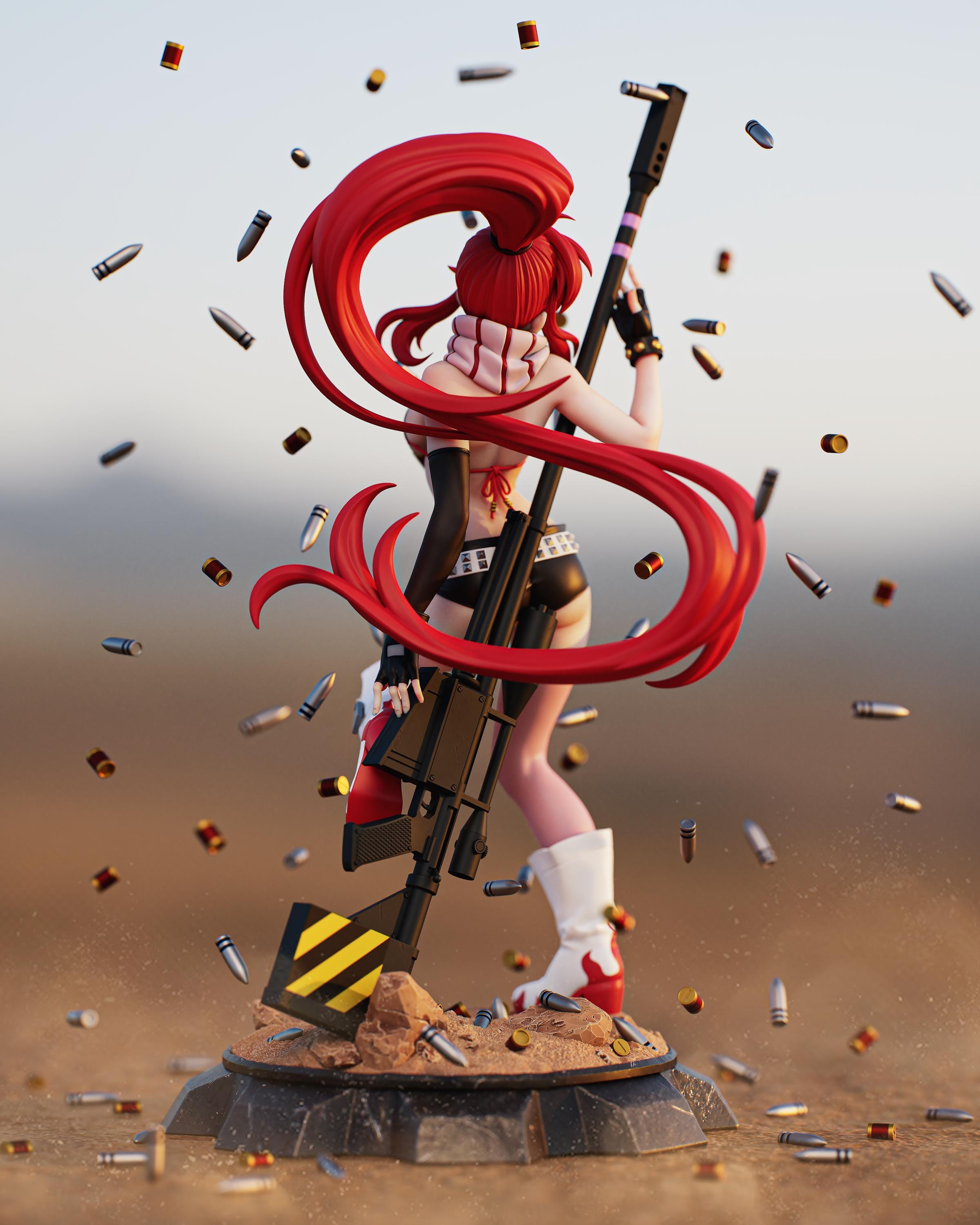 Yoko Littner - Tengen Toppa Gurren Lagann Fan art figure - multiple sizing - unpainted - garage kit