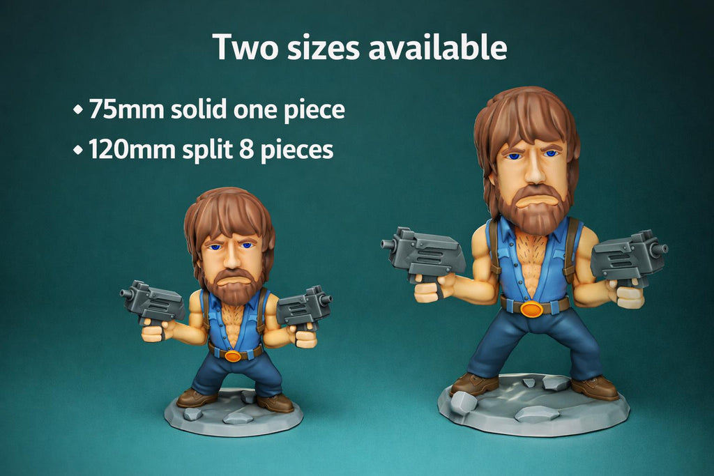 Chibi Chuck Norris - Fanart -unpainted- garage kit