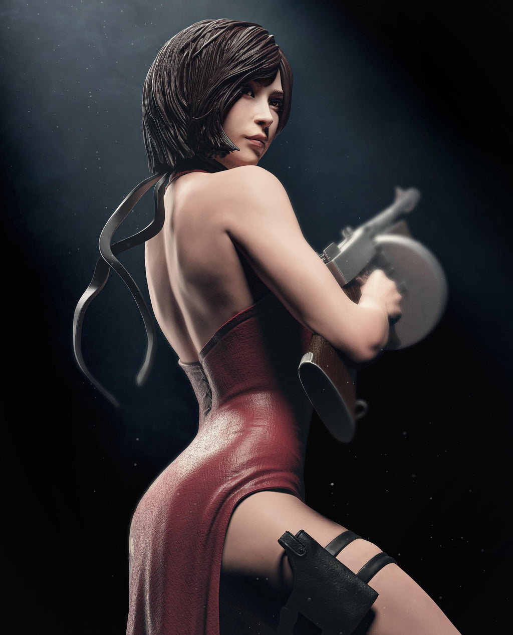 Ada Wong Fanart - Resin figurine - Unpainted - Garage kit - Multiple sizes