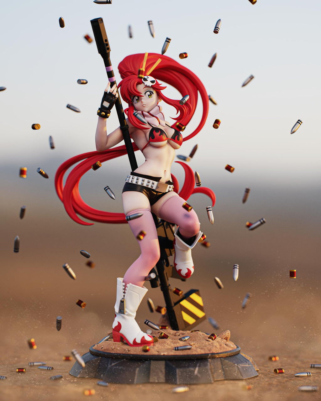Yoko Littner - Tengen Toppa Gurren Lagann Fan art figure - multiple sizing - unpainted - garage kit