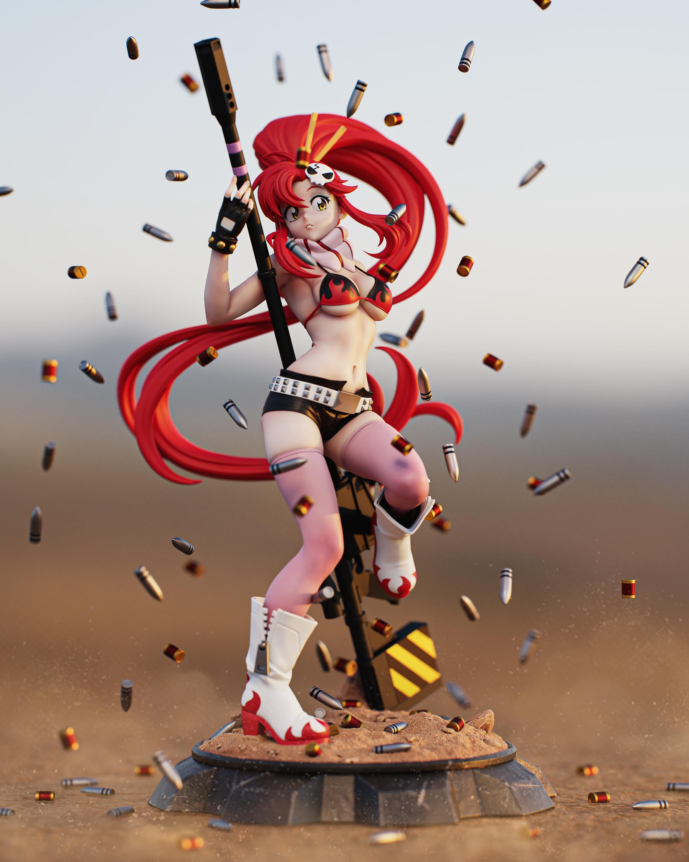 Yoko Littner - Tengen Toppa Gurren Lagann Fan art figure - multiple sizing - unpainted - garage kit